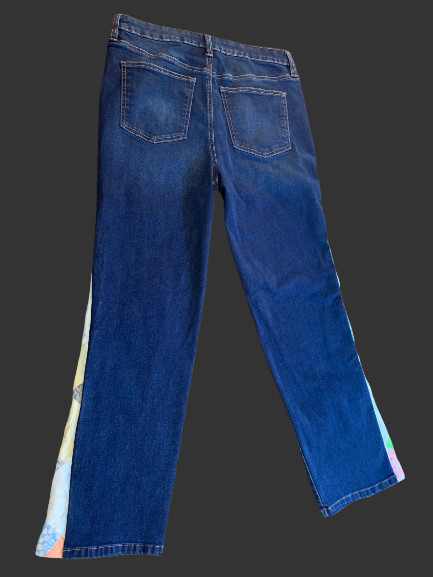 Dark Blue Button-Fly Jeans