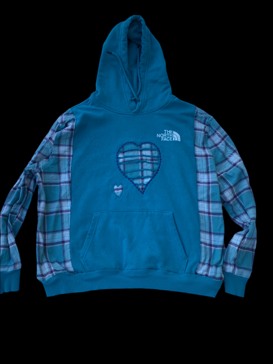 Teal Northface Hoodie