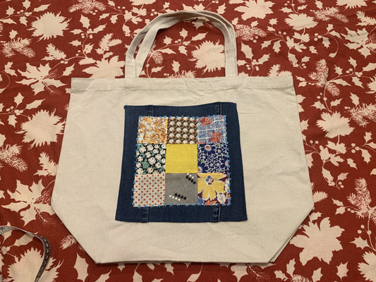 9 Patch Canvas Bag