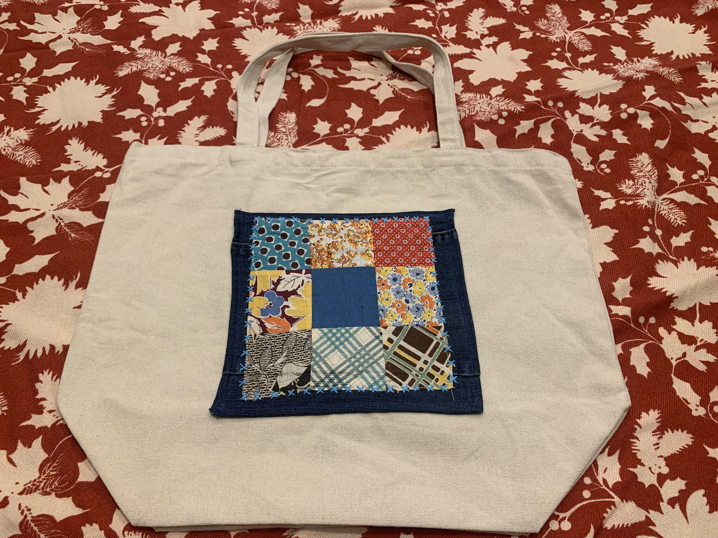 9 Patch Canvas Bag